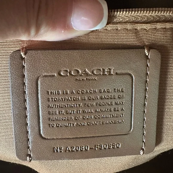 Coach Ivory Mini Backpack with Gold Accents / Bifold Wallet Included - Picture 8 of 16